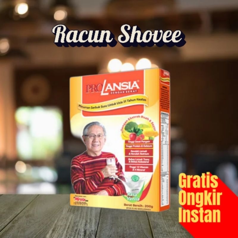 Jual Susu ProLansia Vanila 200 gr | Shopee Indonesia