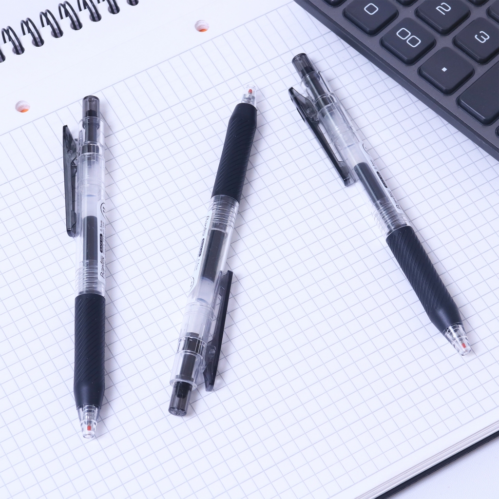 Bantex Pulpen Gel Pen ST Tip 0.5 mm Tinta Cepat Kering Soft Rubber Grip BG1110 (5)