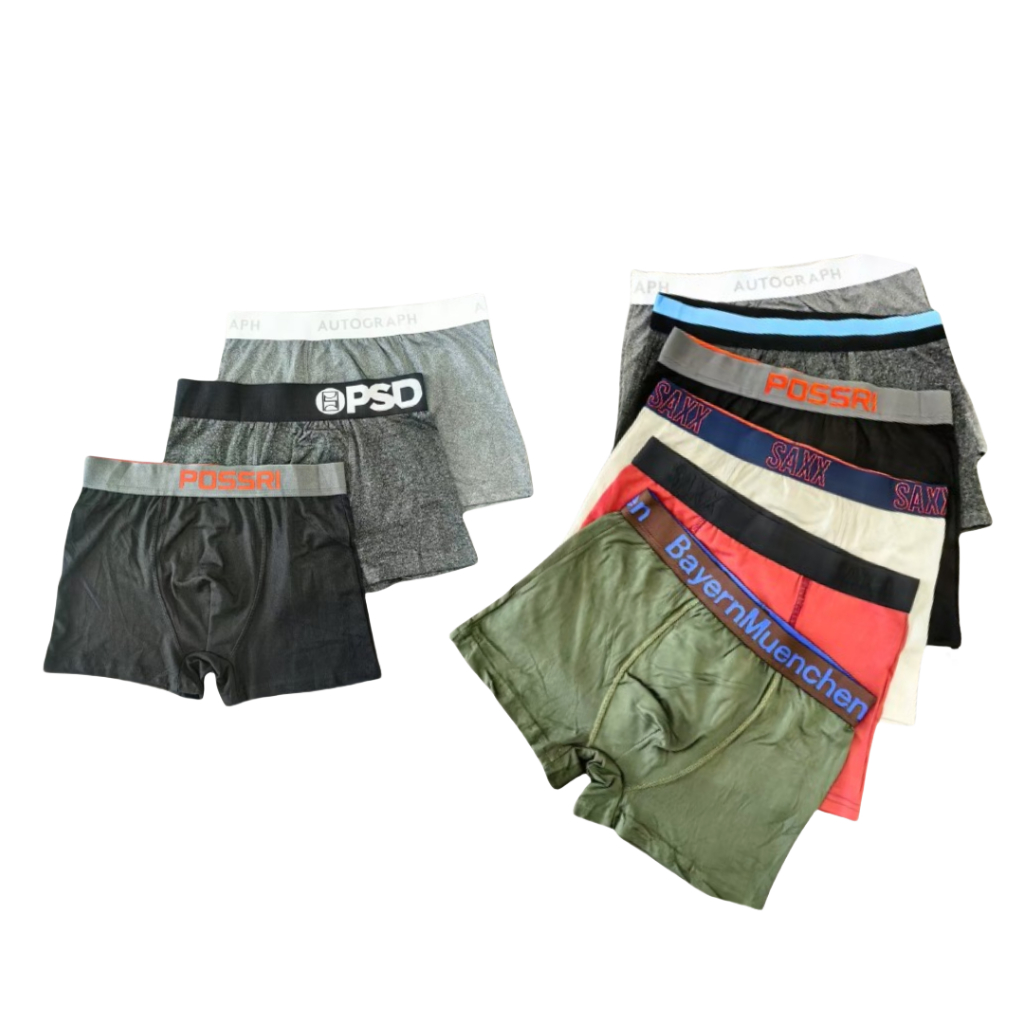 Jual 3pcs Celana boxer katun murni pria sederhana celana pendek ...