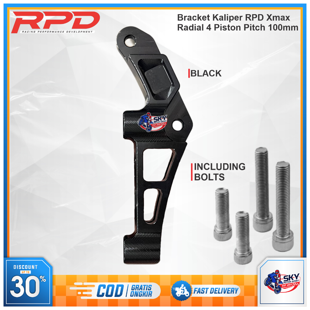 Jual Bracket Kaliper Depan Radial RPD Xmax Old Connected Disc 300 Pitch ...