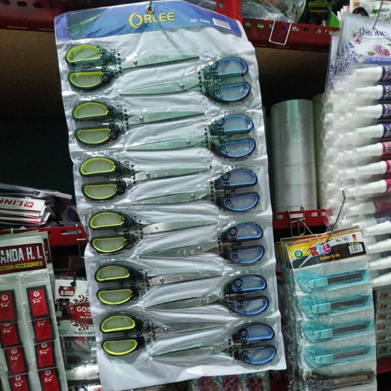 Jual gunting jumbo/besar orlee kemasan renteng (12pch) | Shopee Indonesia