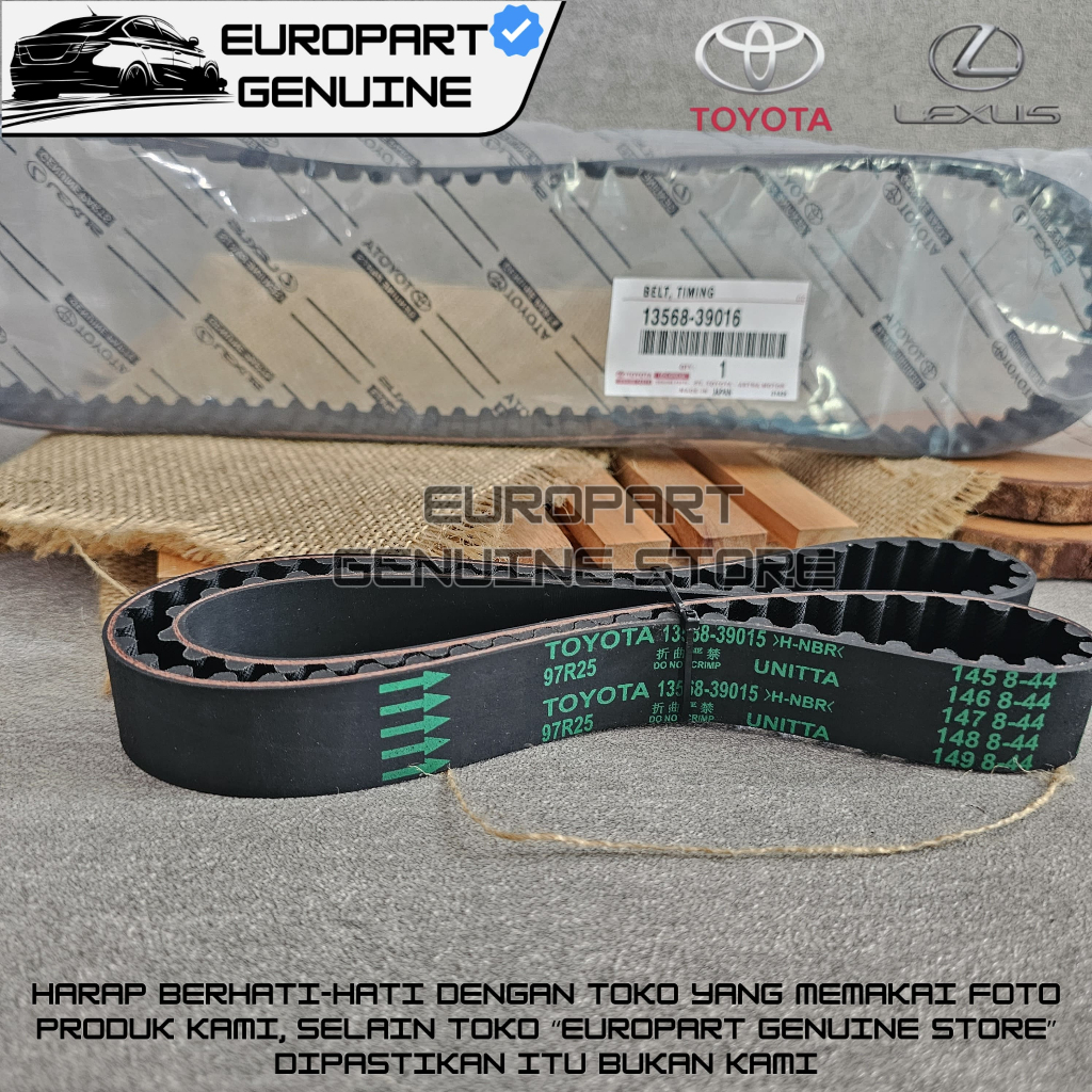 Jual TIMING BELT INNOVA FORTUNER HIACE HILUX PRADO 2KD 1KD ORI 13568 ...