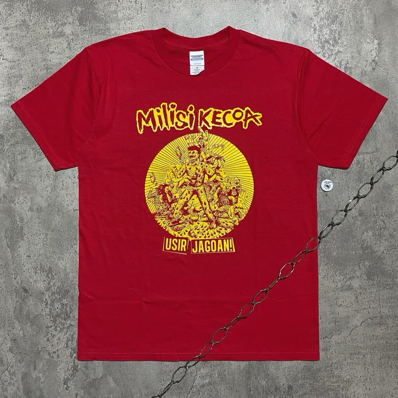 Jual Original kaos band MILISI KECOA “USIR JAGOAN | Shopee Indonesia