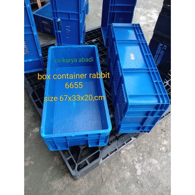Jual box container rabbit 6655 size 67x33x20,cm bekas ready 3 warna ...