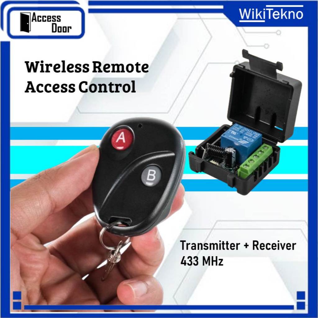 Jual Universal Wireless Remote Access Control Transmitter Receiver 433 ...