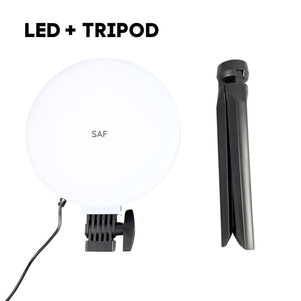 Jual SAF Lampu LED Fill Light Bulat 16cm Content Creator - Lighting ...
