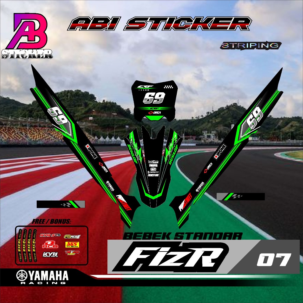 Jual [COD]sticker striping decal RBT FIZ R RBT BEBEK MODIF SUPERMMOTO ...