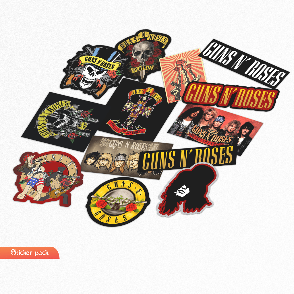 Jual Stiker band Guns N roses / Sticker Pack | Shopee Indonesia