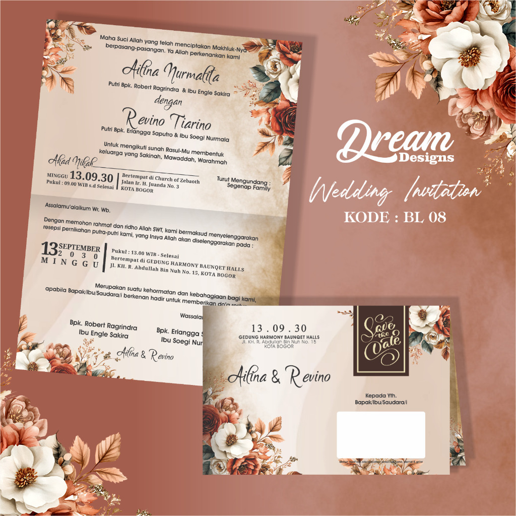 Jual ELEGAN DAN BERKELAS! UNDANGAN PERNIKAHAN PREMIUM HARGA TERJANGKAU ...
