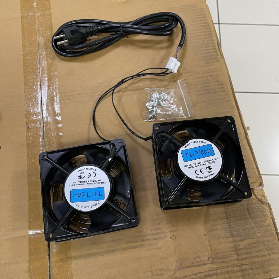 Jual Roof Fan server / double fan for closed rack / fan wallmount rack ...