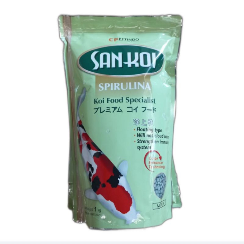 Jual CP Petindo Sankoi Spirulina Koi Food Specialist / San Koi Pakan ...