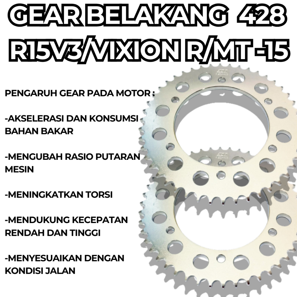 Jual GEAR BELAKANG R15V3 GEAR SET R15 V3 GIR R15V3 GEAR R15VVA GEAR SET ...