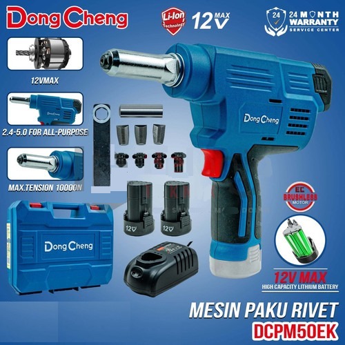 Jual DONGCHENG rivet gun cordless mesin ripet 12V blind rivetter ...