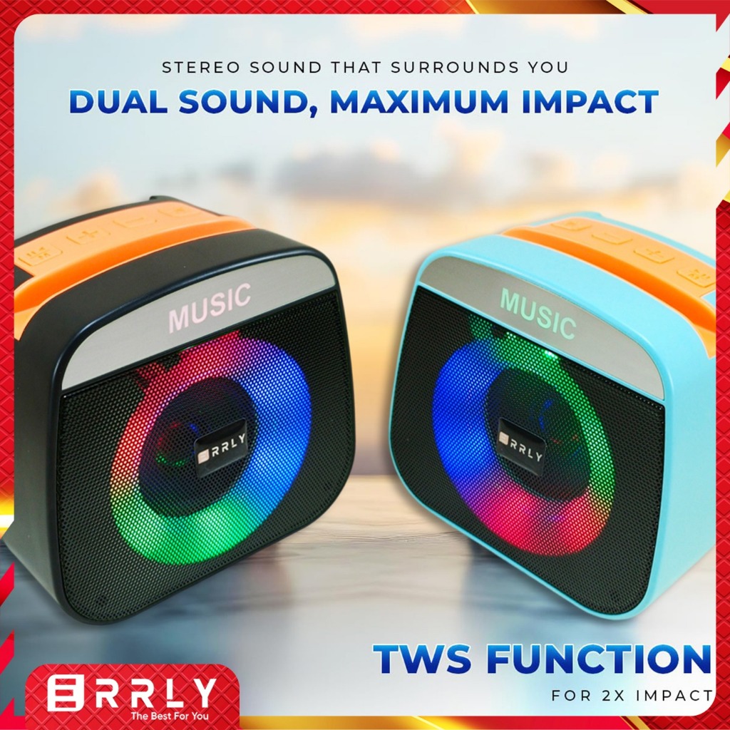 Jual ERRLY X922 Speaker Bluetooth Portable LED Disco RGB Speker ...