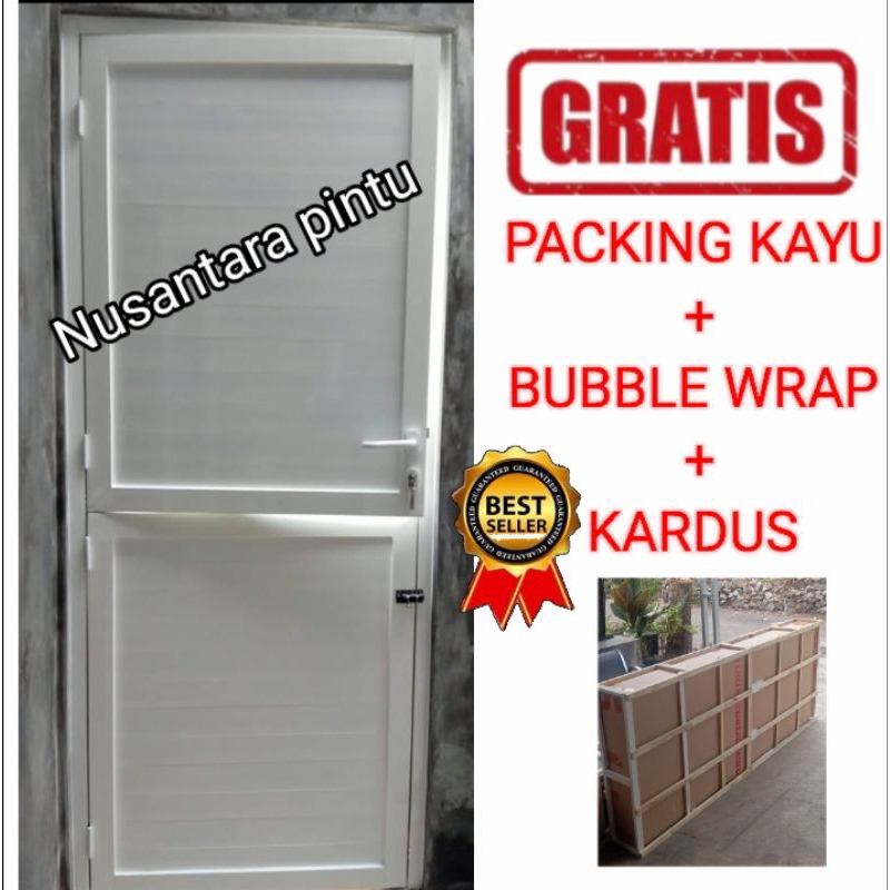 Jual PINTU ALUMUNIUM ATAS BAWAH (SPANDREL DOBEL) + KUSEN 4IN (ukuran