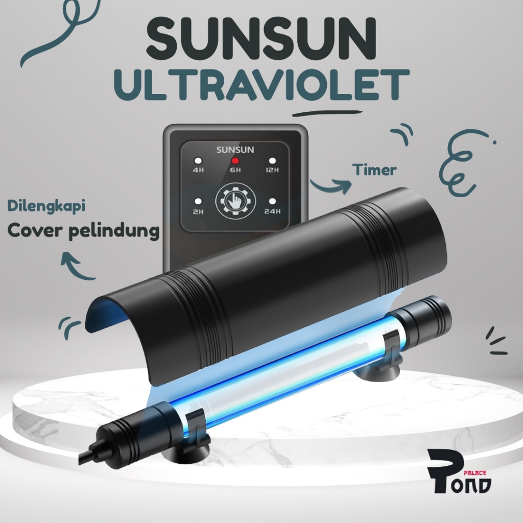 Jual Lampu UVC Sunsun 14 Watt Ultraviolet Timer Aquarium Kolam ...