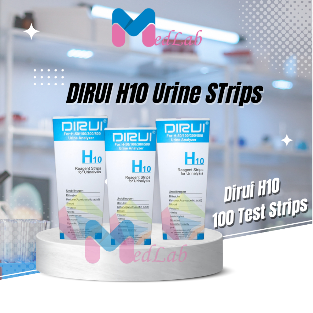 Jual DIRUI H10 urine strips | Shopee Indonesia