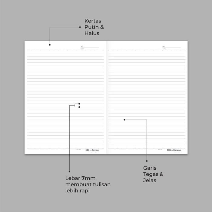 SiDU Campus Buku Tulis 50 Lembar - 5 buku (3)