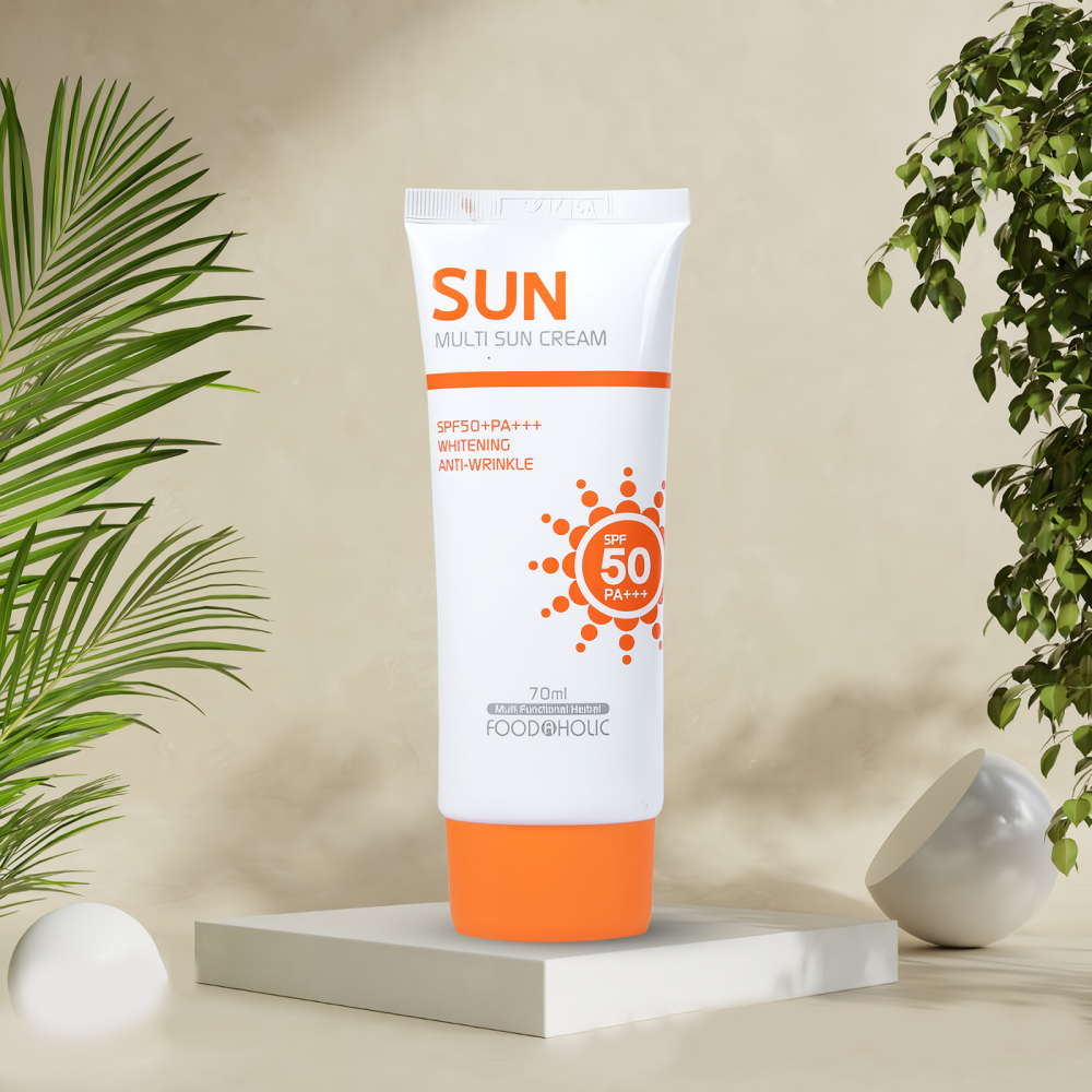 FOOD HOLIC Multi Sun Cream SPF50 PA+++ – 5-Pack Korean Sunscreen For Whitening & Anti-Wrinkle