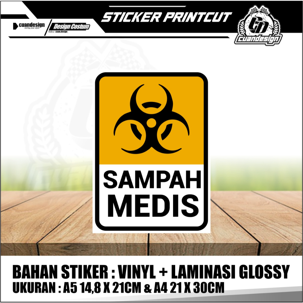 Jual STIKER STICKER PENANDA TEMPAT JENIS SAMPAH | BAHAN VINYL ...