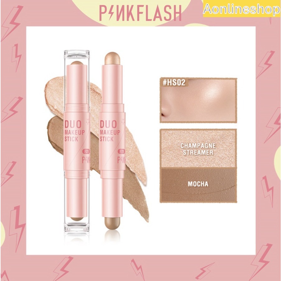 Jual AS PINKFLASH PF - F21 Duo MakeUp Stick Contour | Concealer ...