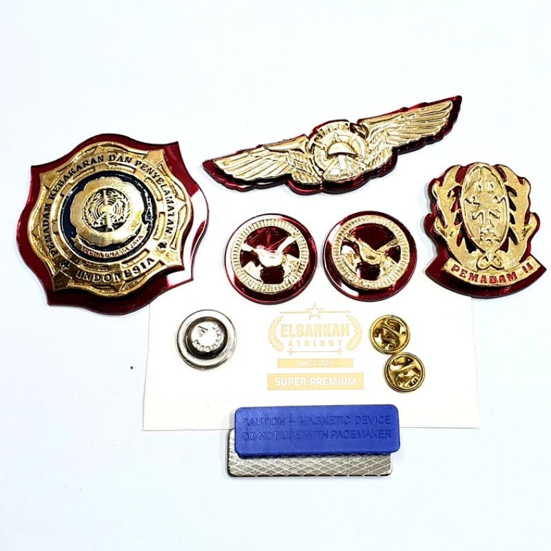 Jual ATRIBUT PEMADAM KEBAKARAN / DAMKAR LENCANA PEMADAM WING PEMADAM ...