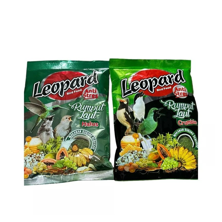 Jual Leopard Hijau Rumput Laut Pakan Makanan Pelet Pellet Burung Bird ...