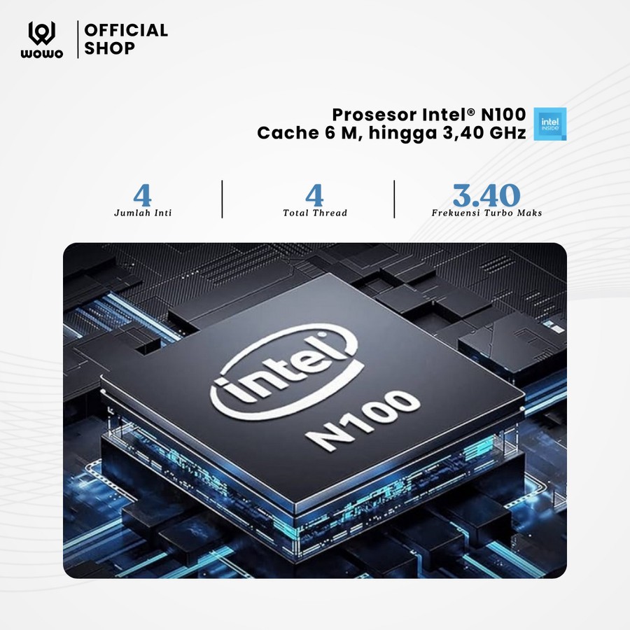 Jual WOWO All-in-One PC WCI238 N Komputer All in One Set Intel N100 8GB ...