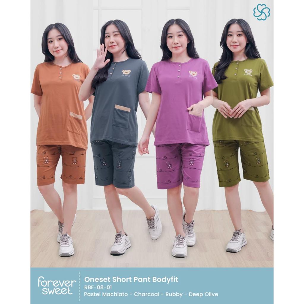 Jual Babydoll 3/4 BodyFit RegularFit Forever Celana Pendek Piyama