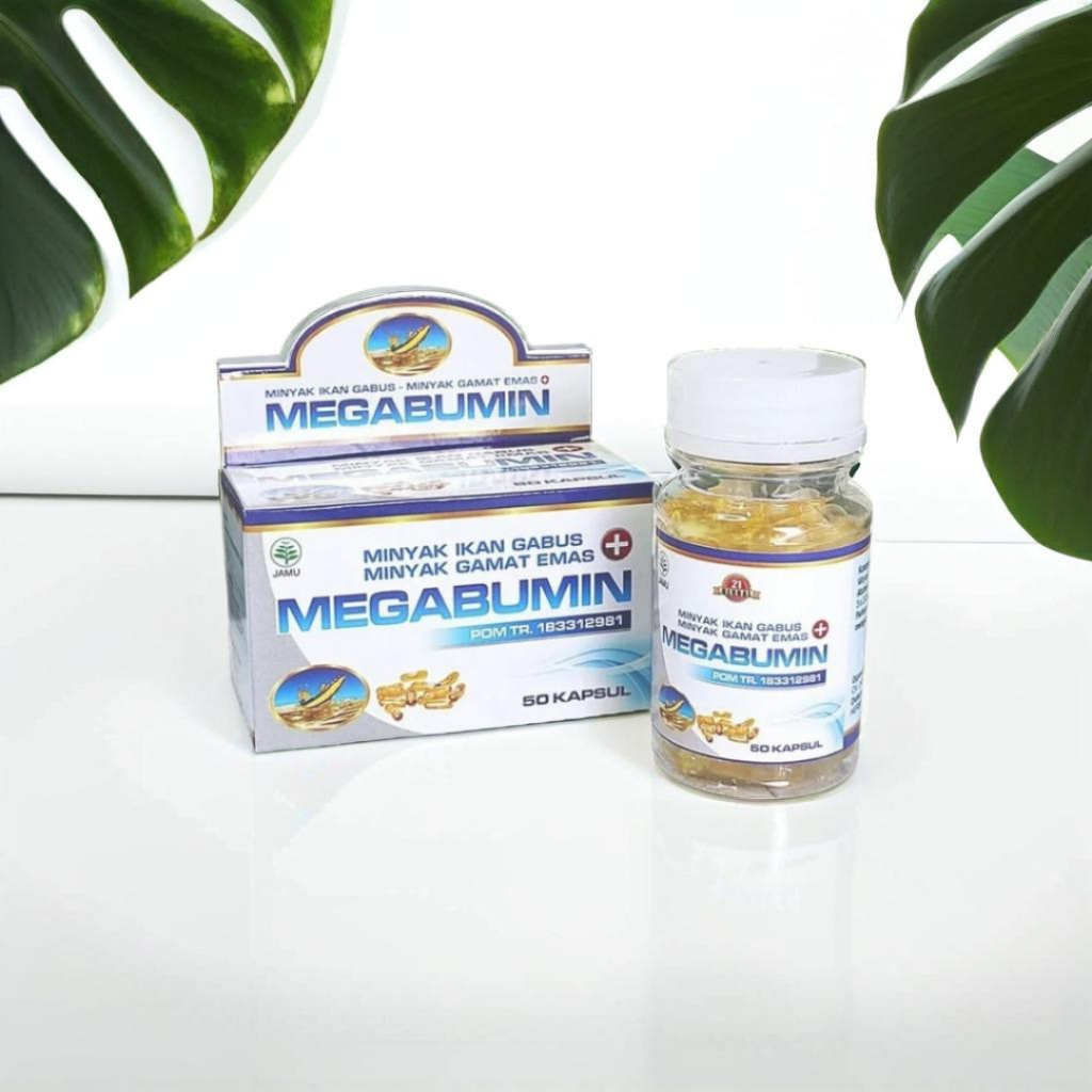 Jual Megabumin 50 Kapsul Original - Minyak Ikan Gabus Plus Gamat Emas ...