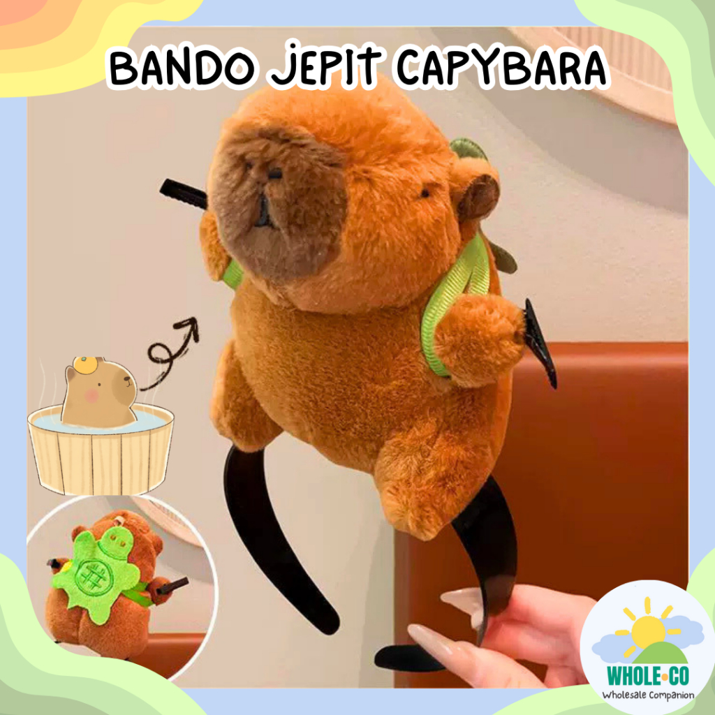 Jual Bando Jepit Capybara Premium Aksesoris Rambut Kapibara Korea ...
