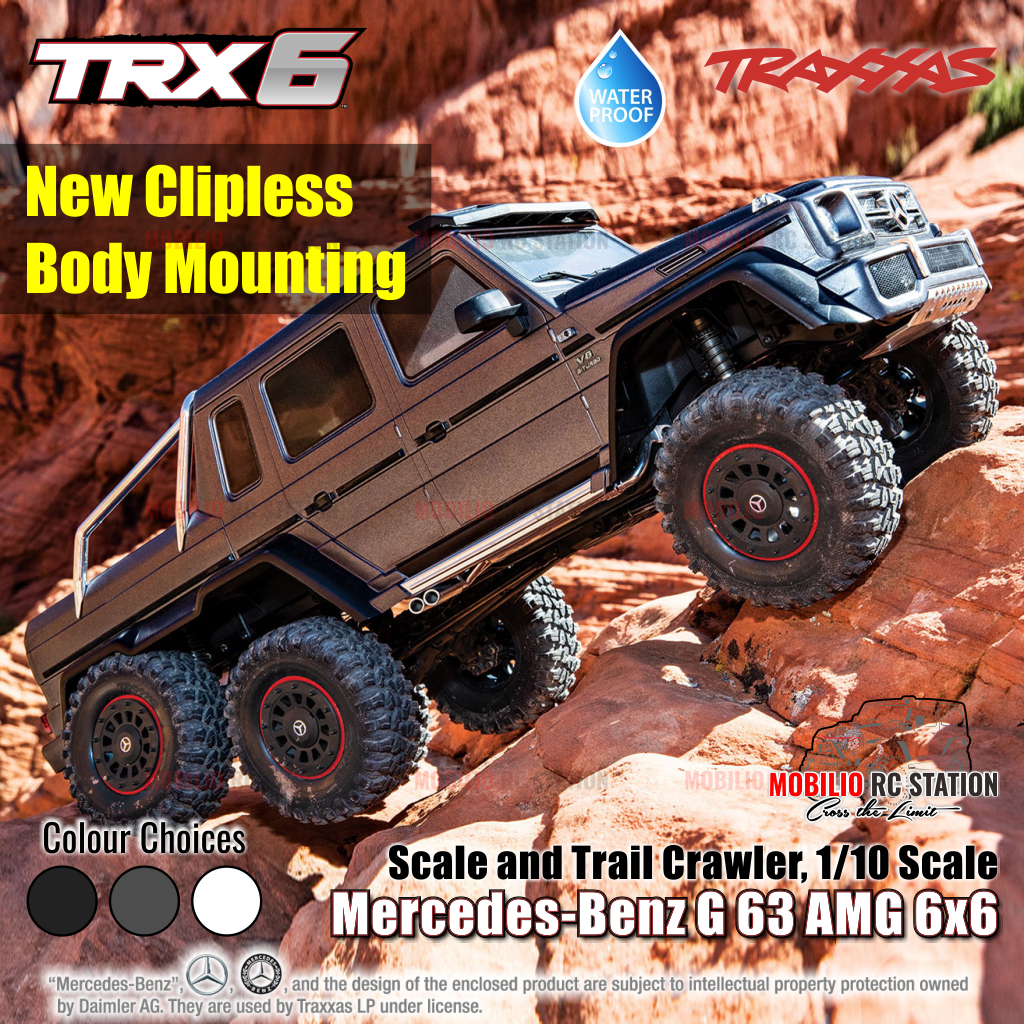 Jual Traxxas 88296-4 TRX 6 Mercedes-Benz G 63 AMG 6x6 RTR RC Car ...