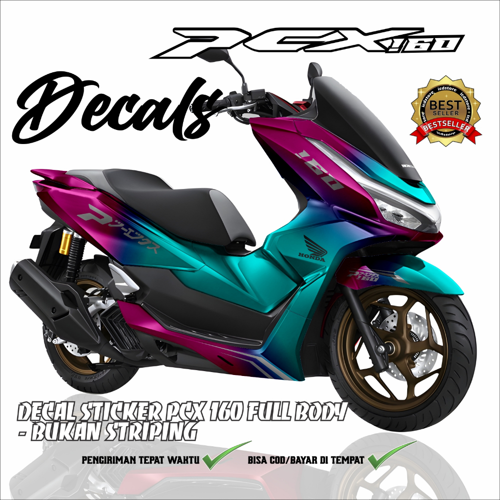 Jual DECAL PCX GRAFIS LEMBAYUNG FULL BODY / PCX 160 / DTICKER PCX 2025 ...