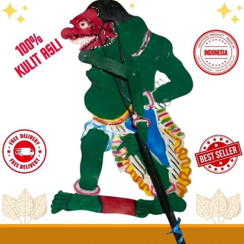 Jual WAYANG kulit BUTO IJO -+ 45 CM BAHAN KULIT SAPI ASLI | Shopee ...