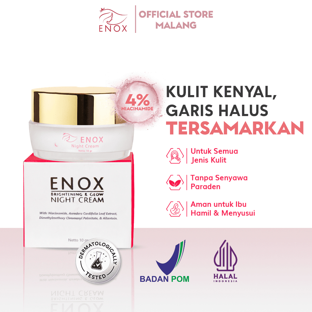 Jual [BEST SELLER] ENOX - Paket Skincare Enox Satu Set Anti Aging dan ...