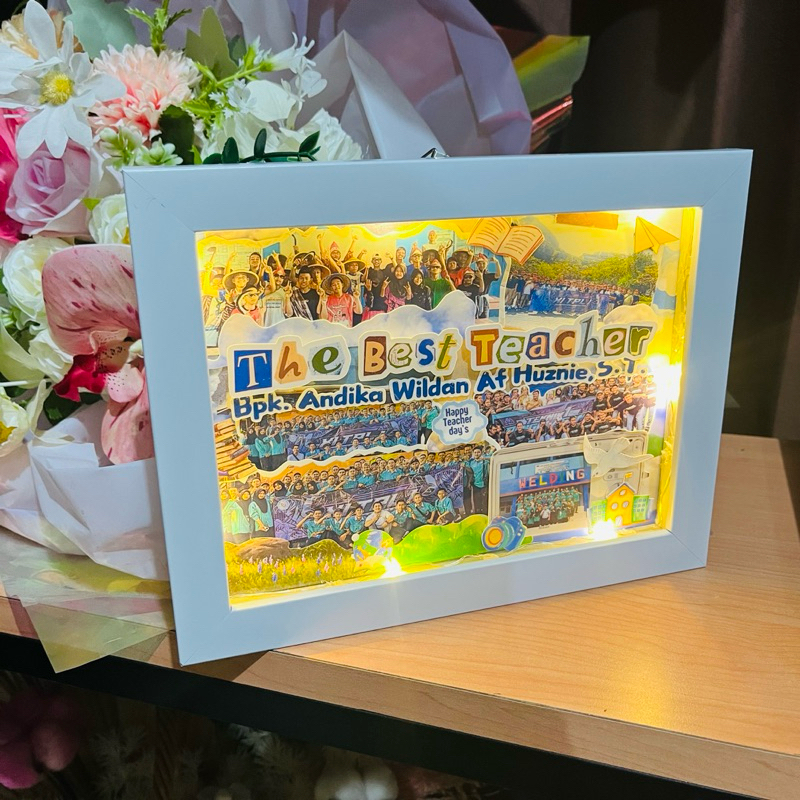 Jual scrapframe 3D free req tema desain cocok untuk kado wisuda kado ...