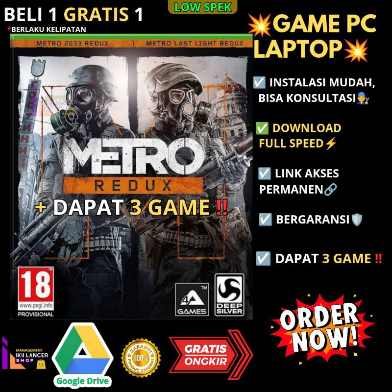 Jual Metro Redux Bundle [DAPAT 3 GAME] - PC LAPTOP GAME - CARA INSTALL ...
