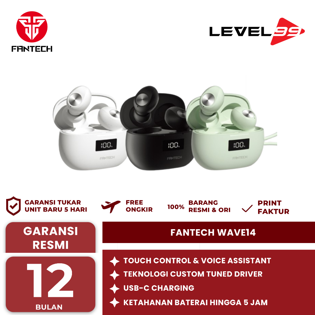 Jual Fantech Wave14 Bluetooth Wireless Earphone | Shopee Indonesia