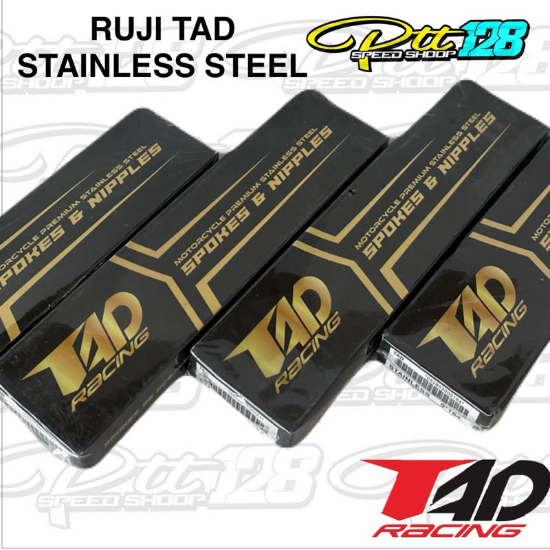 Jual RUJI STAINLEES STEEL & CHROME TAD RACING SPOKES & NIPPLES ANTI ...