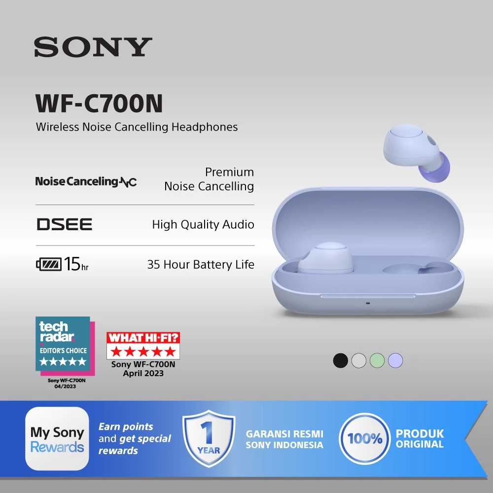 SONY WF-C700N Noise Cancelling Truly Wireless / WFC700N - Violet
