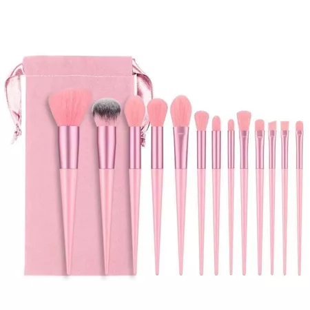 Kuas Make Up Set Isi 13 Pcs Rias Face Contour Eyeshadow Lipbrush 13pc Lengkap Ma - foto 5