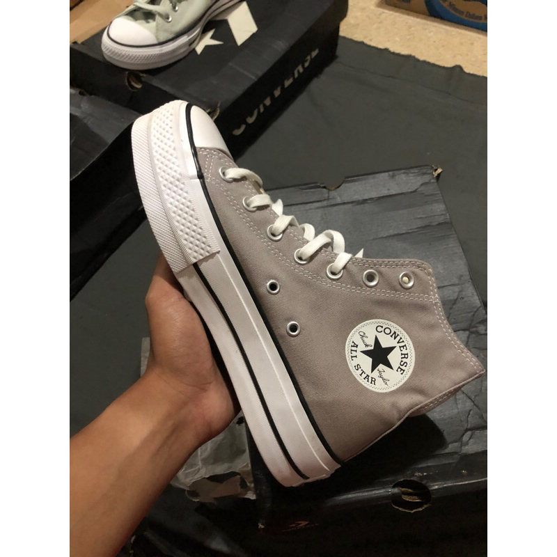 Jual Converse CT Platform High Grey Original Pt Map | Shopee Indonesia