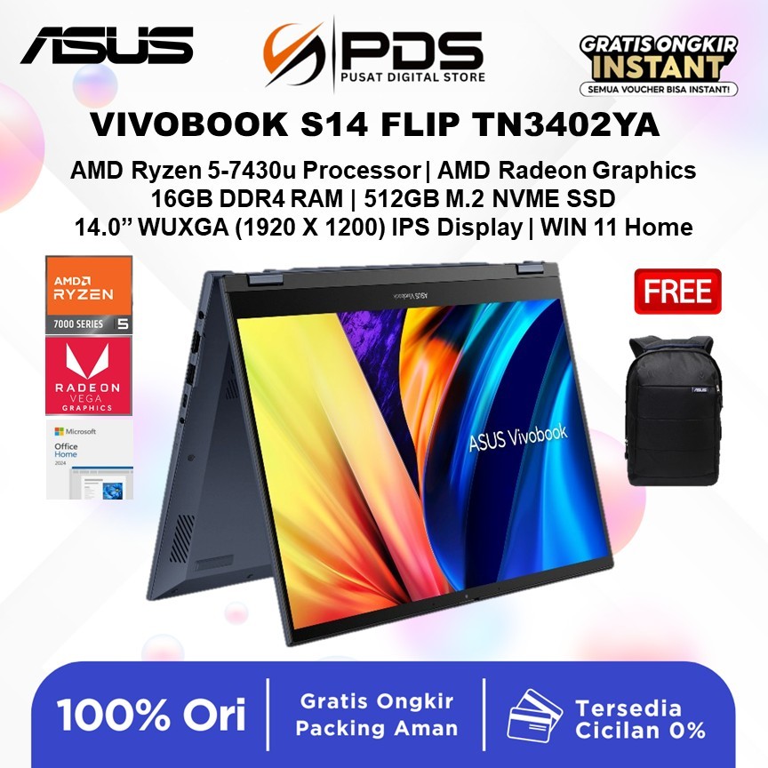 Écran LCD Tactile 14" Pour ASUS Vivobook S14 Flip TN3402YA - Neuf Avec Garantie 3 Mois