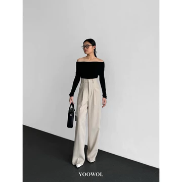 Viona Pants Loose Pants Trouser Wanita Celana Anti Kusut Celana Kulot Wanita