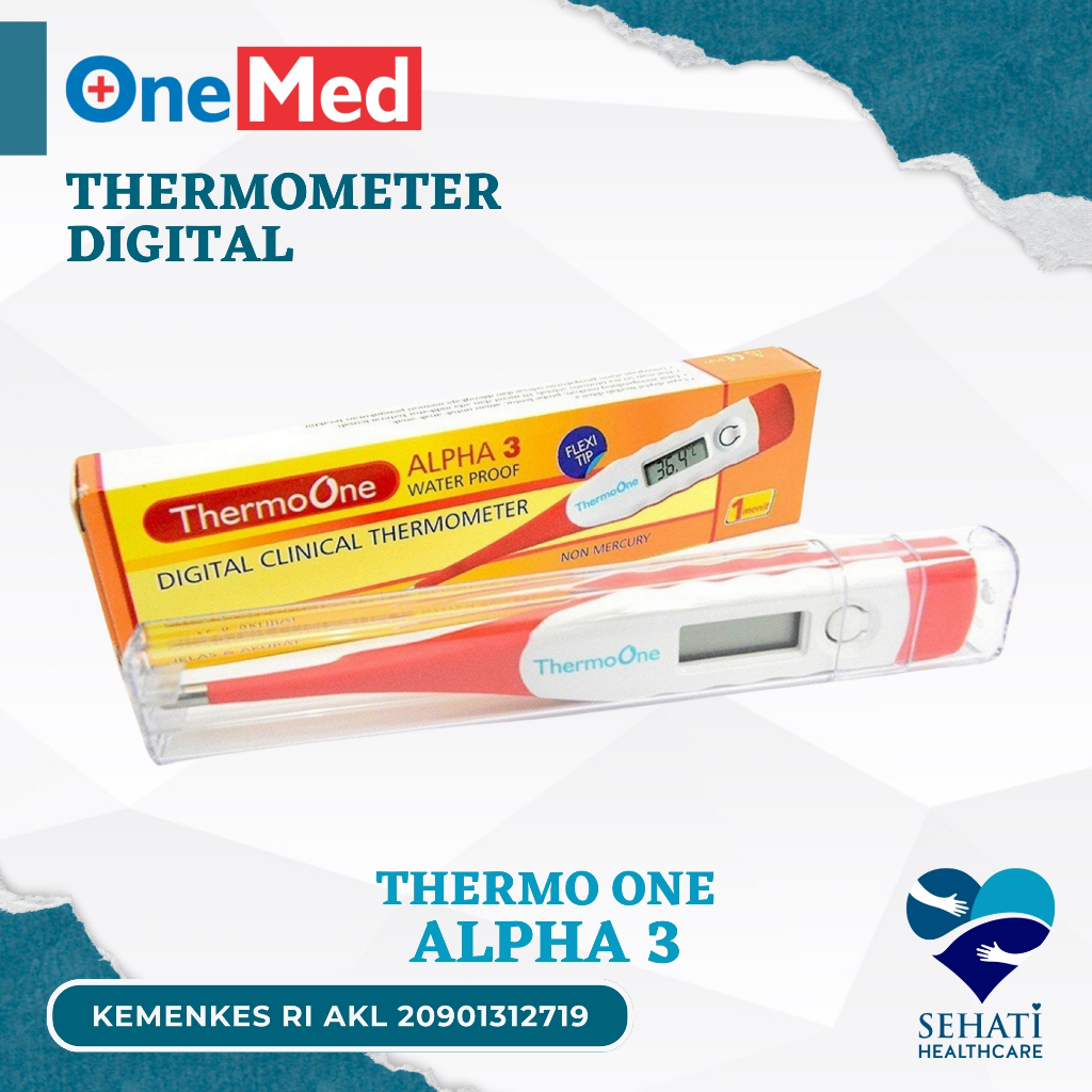 Jual OneMed Thermometer Digital Alpha 3 Elastis Flexible ThermoOne ...