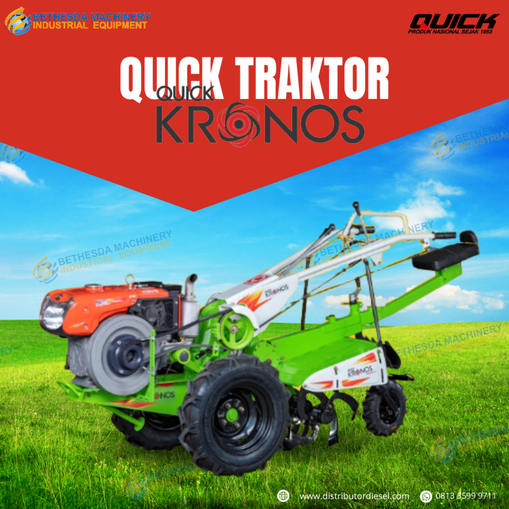 Jual Mesin Traktor QUICK KRONOS + Diesel Kubota 11 PK RD 110DI-2T ...