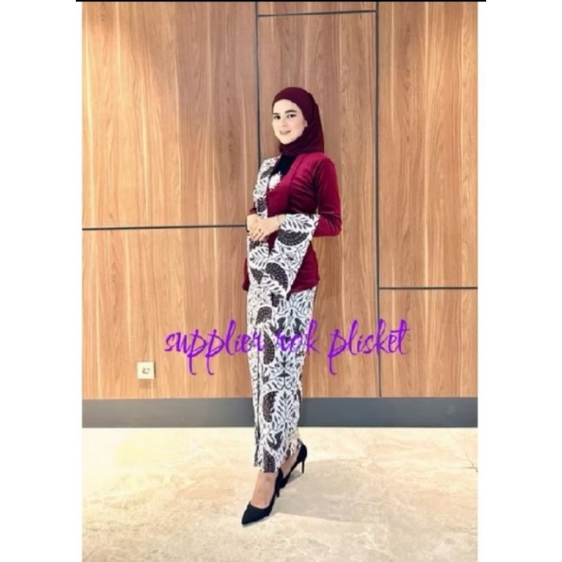 Jual SETELAN ROK KATUN/BAWAHAN & SELENDANG BATIK MOTIF SENANDA(kembar ...