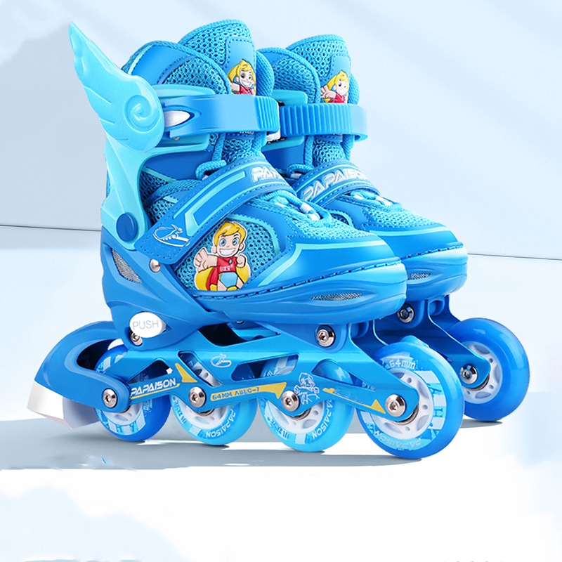 Jual Sepatu roda/roda PU/flash roda depan/Sepatu Roda Anak Inline Skate ...