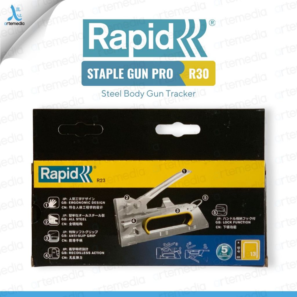 Jual Staple Gun Rapid Pro R23 Steel Body Gun Tacker (Asia Edition ...