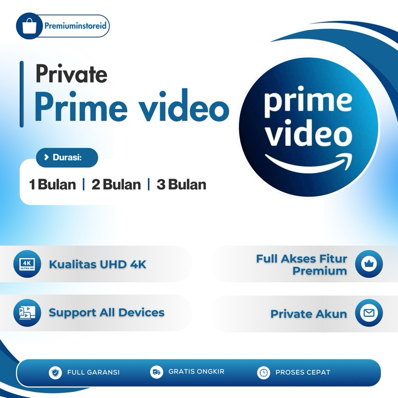 Jual PRIME VIDEO PREMIUM UHD 4K PRIVATE PROFILE | Shopee Indonesia
